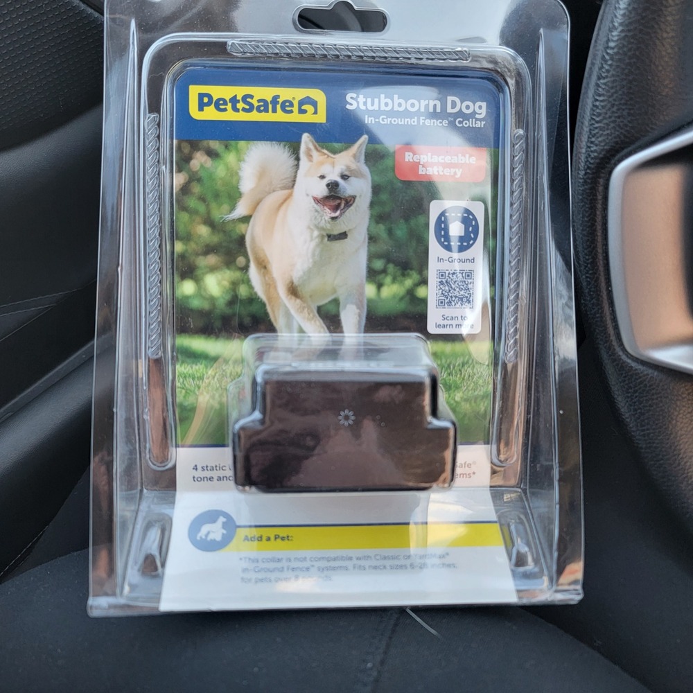 PetSafe Stubborn Dog In-Ground Fence Collar Red PRF-275-19 New NIB Waterproof